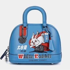 RARE Coach x White Rabbit Candy Revel Bag Blue - Asia exclusive NWOT